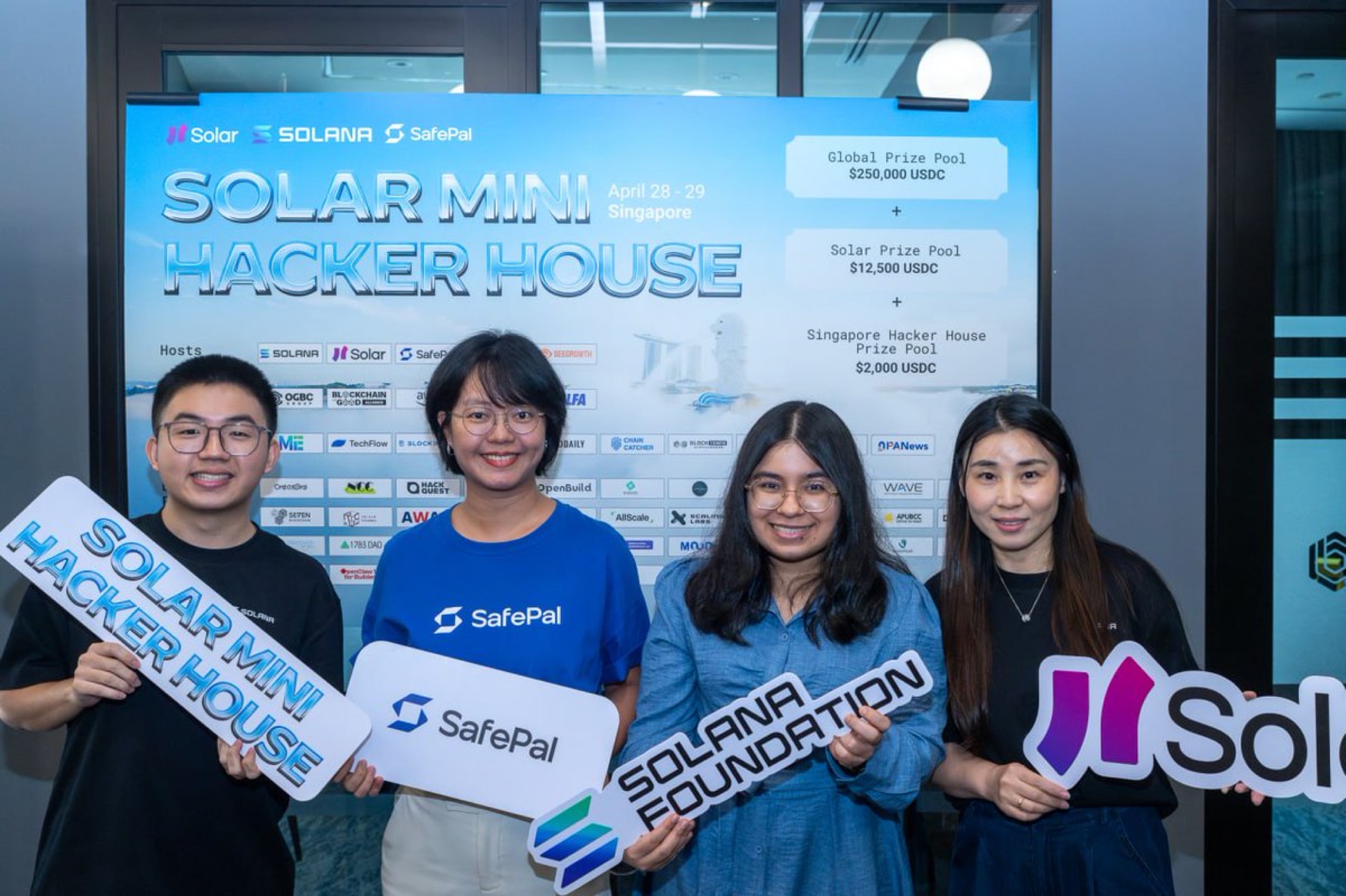 Solar Mini Hacker House partner group photo